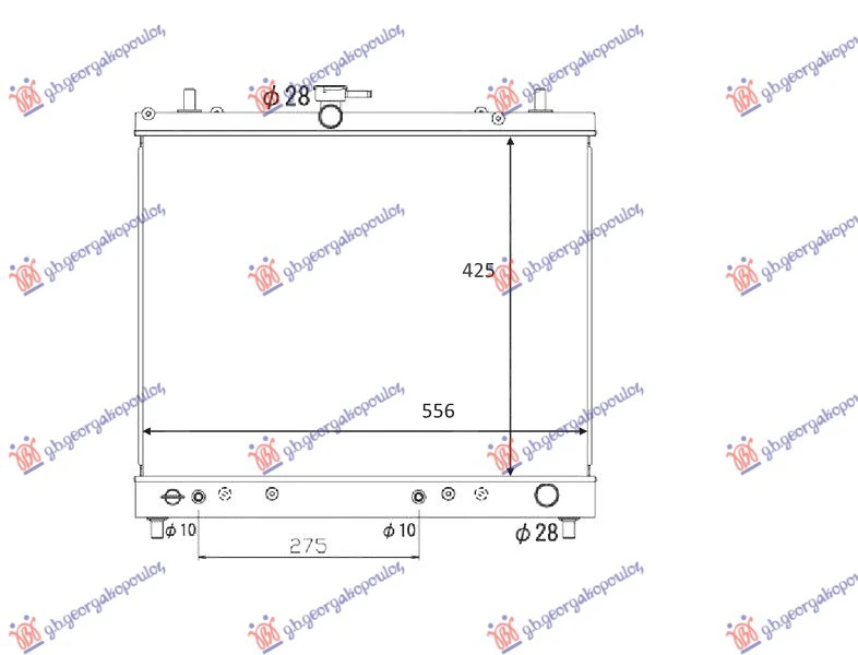 HLADNJAK MOT.1.5i 16V (42.5x55.5)MAN/AUT
