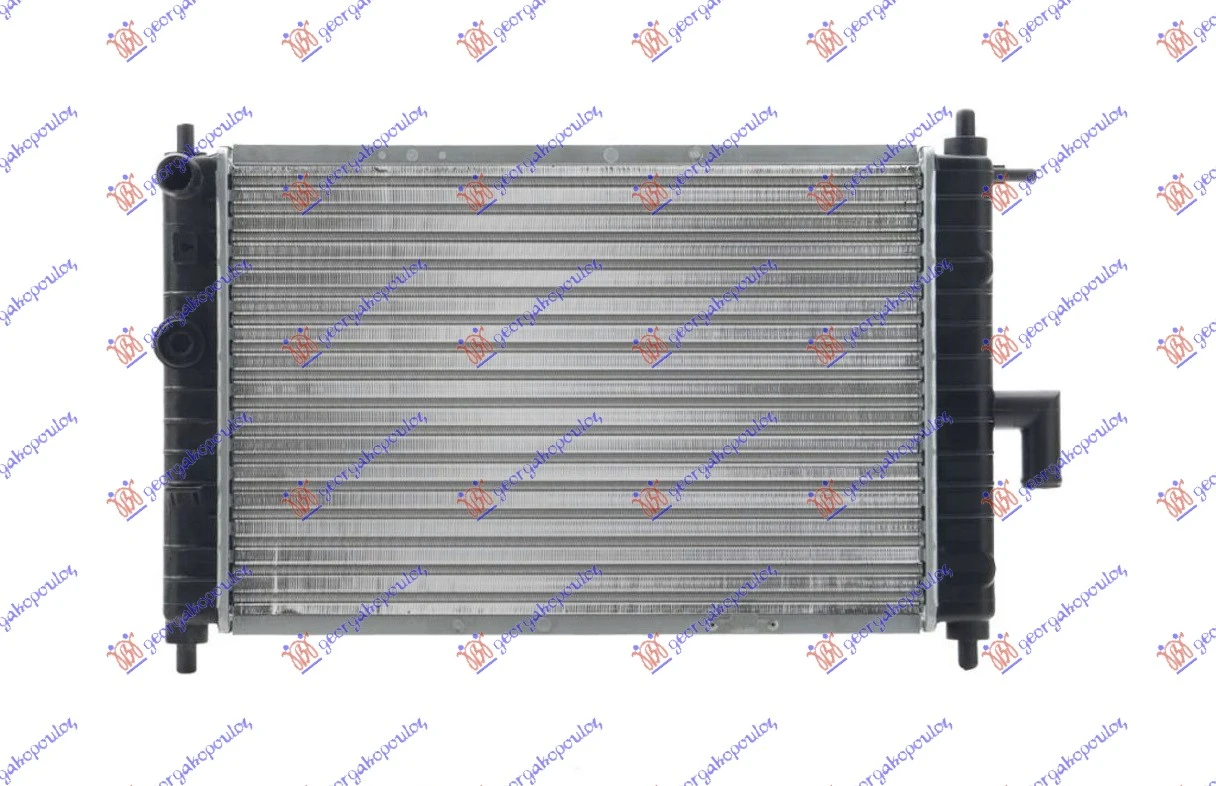 HLADNJAK MOTORA 0.8 6V/1.0 8V (+/-AC) (45.8x29.5x18) (NISSENS)
