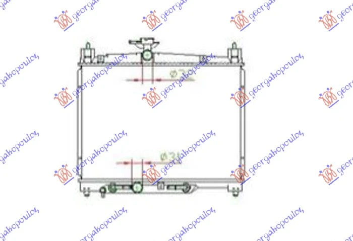 HLADNJAK MOTORA 1.0i 16V Vti (AUTO) (35x49) (KOYO)