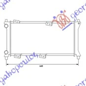 HLADNJAK MOTORA 1100 4X4 BENZIN (58x24.8) 2000-2003 (MARELLI)