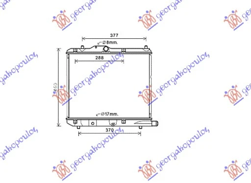 HLADNJAK MOTORA 1.3 CDTi (Z13DTJ/D13A) (37.5x47.5x2.6) (KOYO)