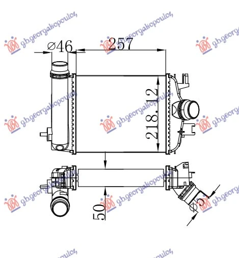 HLADNJAK MOTORA 1.3 TCE DIZEL (257x218)
