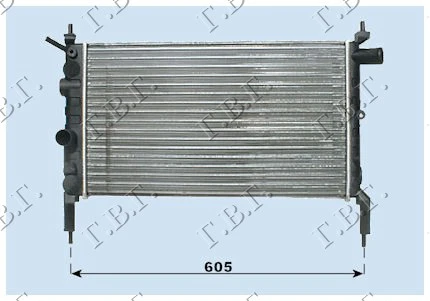 HLADNJAK MOTORA 1.4-1.6(52.5x31)