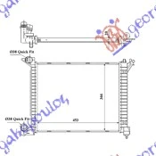 HLADNJAK MOTORA 1.4 DIZEL T.D (455x366x24) (NRF)