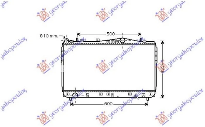 HLADNJAK MOTORA 1.4/1.6/1.8i 16V 2.0 TDCi (70x37) (KOYO)