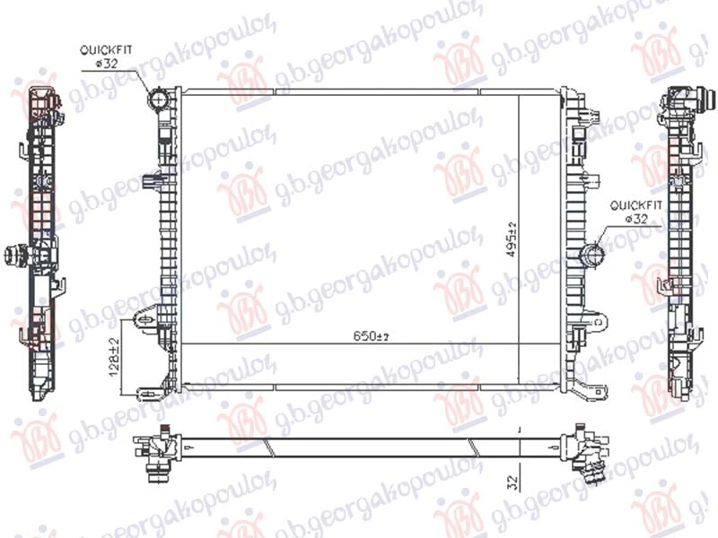 HLADNJAK MOTORA 1.4/2.0 BENZIN - 2.0 DIZEL (650x494)