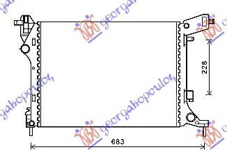 HLADNJAK MOTORA 1.4i- 16V (53.8x41.2x14) (VALEO)