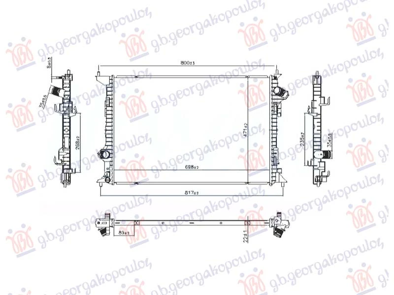 HLADNJAK MOTORA 1.5 DIZEL (698x470) (NRF)