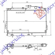 HLADNJAK MOTORA 1.5 DIZEL CRDi (+/-AC) (360x624) (NRF)