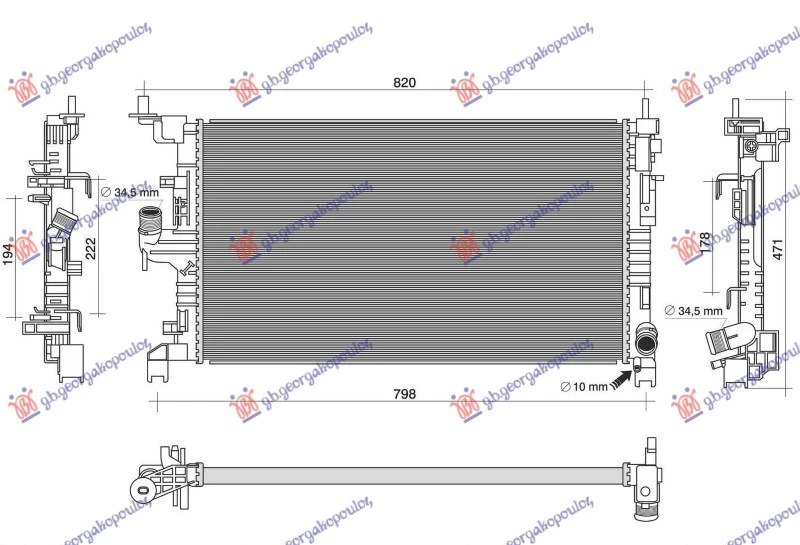 HLADNJAK MOTORA 1.5 DIZEL (MAN/AUTO) (685x388) (NISSENS)