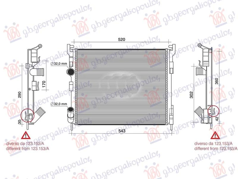 HLADNJAK MOTORA 1.5DCi 2001- (480x414x27) 59KW (NRF)