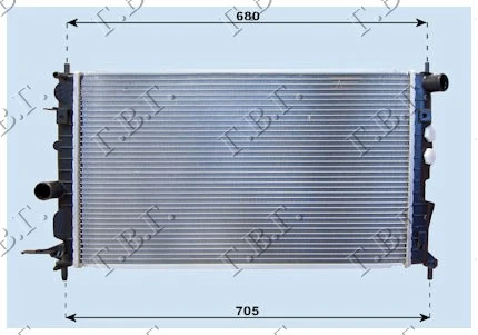 HLADNJAK MOTORA 1.6-1.816V A/C (61x37)