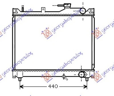 HLADNJAK MOTORA 1.6 BENZIN (425x525) (NRF)
