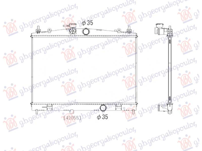 HLADNJAK MOTORA 1.6 BENZIN/GAS (MAN/AUTO) (652x388) (NISSENS)