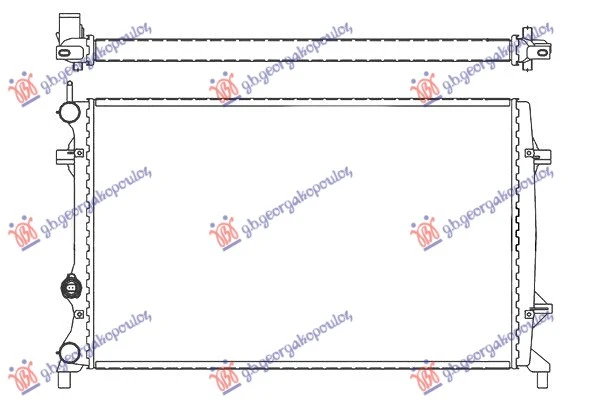 HLADNJAK MOTORA 1.6/2.0/2.5 Fsi (MAN/AUTO) (+/-AC) (65x41.6) (KOYO)