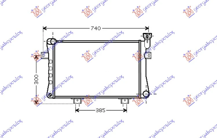 HLADNJAK MOTORA 1.7 (+/-AC) (62.5x32x3.2) (MARELLI)