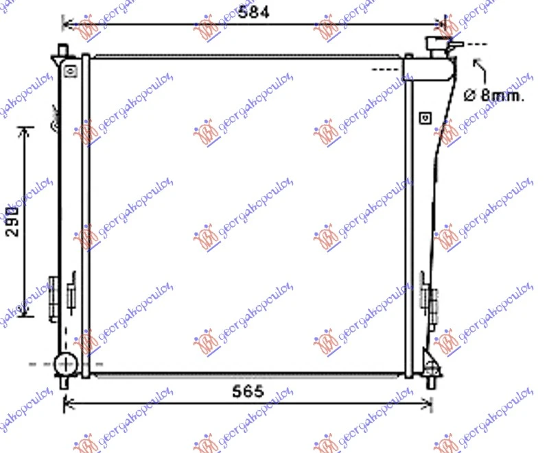 HLADNJAK MOTORA 1.7 CRDi (MAN) (+/-AC) (64x46.8) (VALEO)