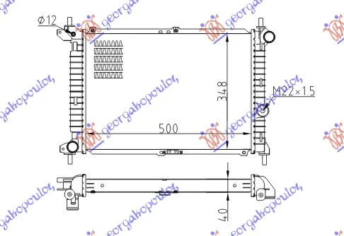 HLADNJAK MOTORA 1.7 TD (50x35) (NRF)
