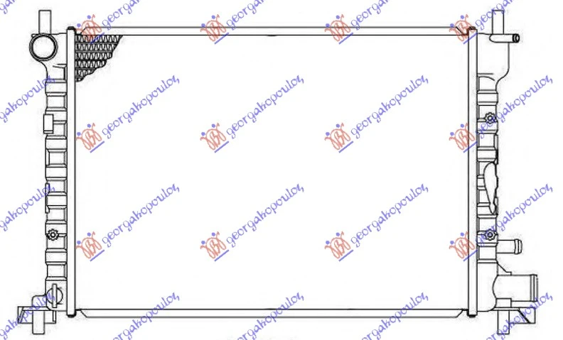 HLADNJAK MOTORA 1.8 DIZEL (+AC) (500x363x28) (NISSENS)