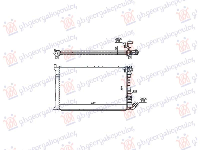HLADNJAK MOTORA 2.0 BENZIN - 1.9/2.1 DIZEL (MAN/AUTO) (640x400) (NRF)