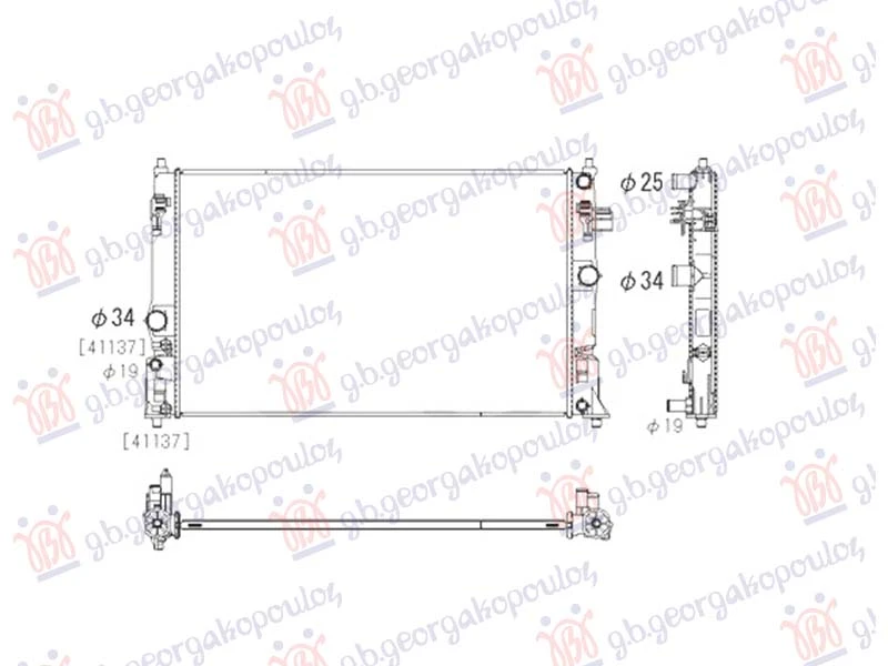 HLADNJAK MOTORA 2.0 BENZIN/HIBRID (AUTO) (675x415) (KOYO)