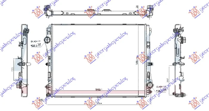 HLADNJAK MOTORA 2.0 BENZIN/HIBRID (MAN/AUTO) (640x502) (VALEO)