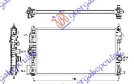 HLADNJAK MOTORA 2.0 CDTi (AUTO) (68x39) (KOYO)