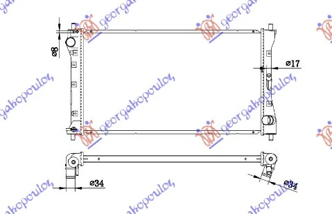 HLADNJAK MOTORA 2.0 DDiS DIZEL (MAN) (675x370x26) (VALEO)