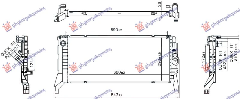 HLADNJAK MOTORA 2.0 DIZEL (MAN/AUTO) (690x298) (NRF)