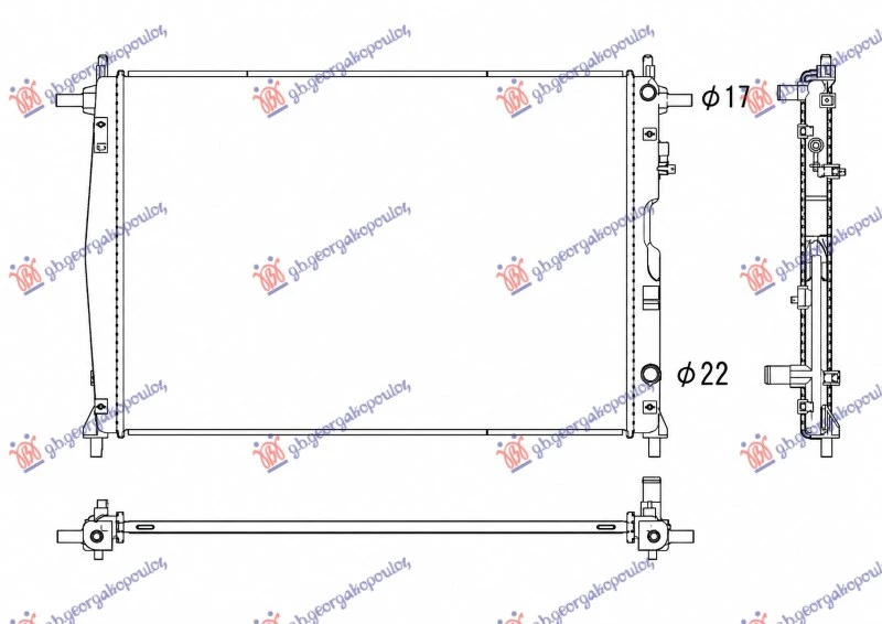 HLADNJAK MOTORA 2.0 DIZEL/HIBRID (675x339) (KOYO)