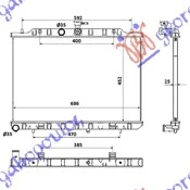 HLADNJAK MOTORA 2.0 T.D (450x690) 07- (VALEO)