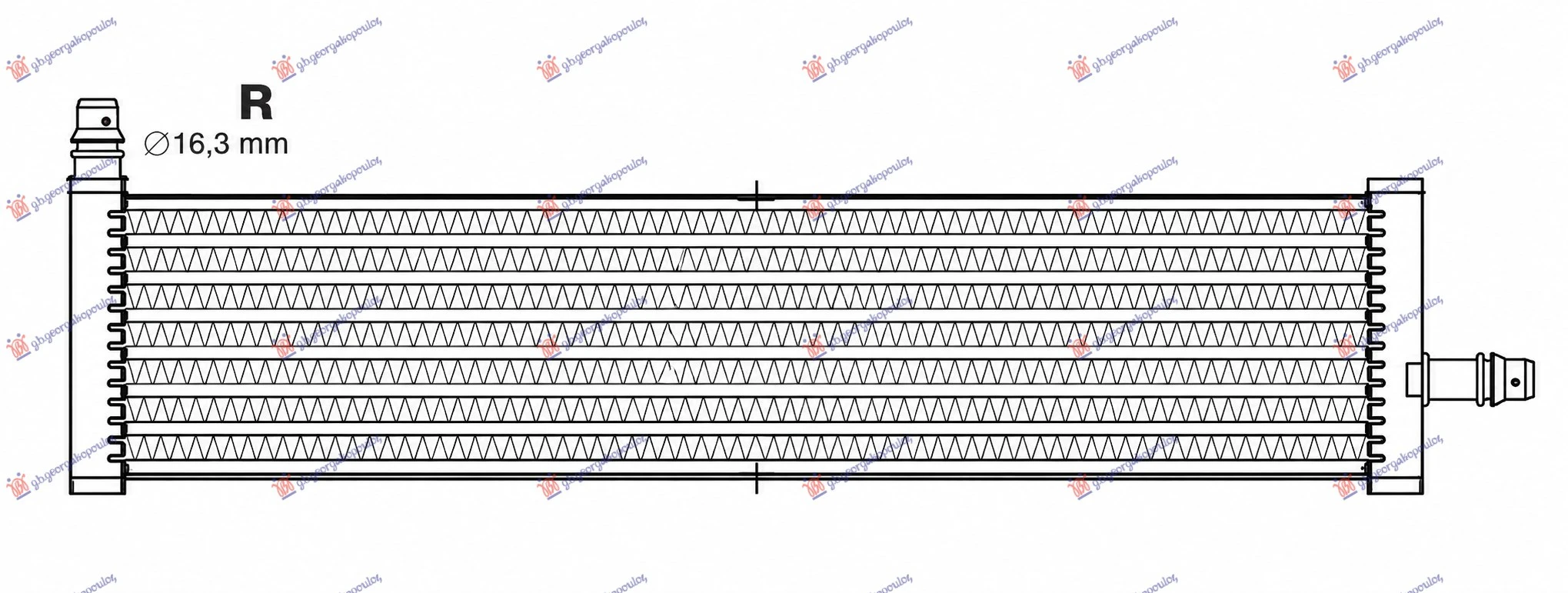 HLADNJAK MOTORA 2.0/3.0/4.4 BENZIN (MAN/AUTO) (500x110x16)