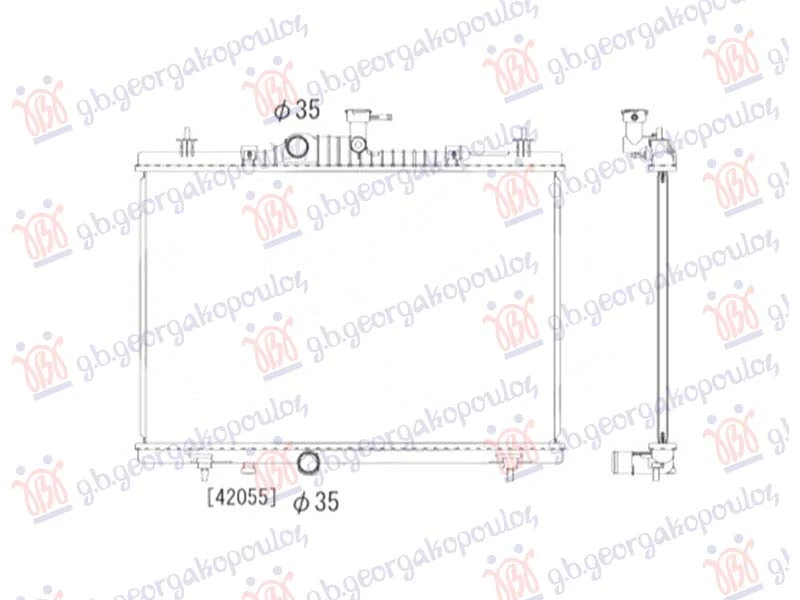 HLADNJAK MOTORA 2.0DCi - 2.5 BENZIN (660x440) (NRF)