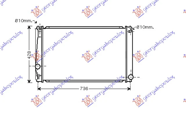 HLADNJAK MOTORA 2.0I VVTI (MAN/AUTO) (+/-AC) (673x415) (VALEO)