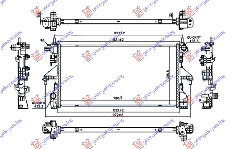 HLADNJAK MOTORA 2.3 JTD DIZEL (AUTO) (+AC) - 3.0 JTD (MAN/AUTO) (+AC) (780x390) (NRF)