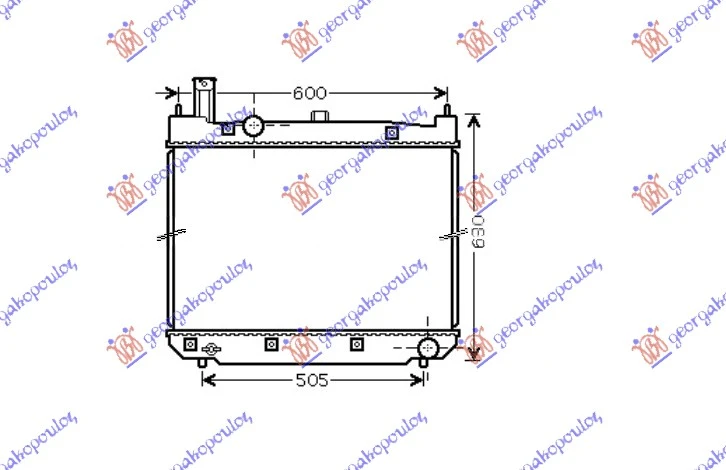 HLADNJAK MOTORA 2.5 D4d (52.5x62.5x23) 01-06 (KOYO)