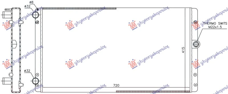 HLADNJAK MOTORA 2.5 DIZEL (720x416) (NRF)