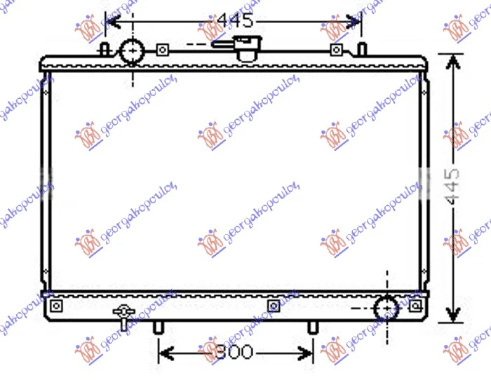 HLADNJAK MOTORA 2.5 T.D DIZEL (+/-AC) (375x603x27) (KOYO)