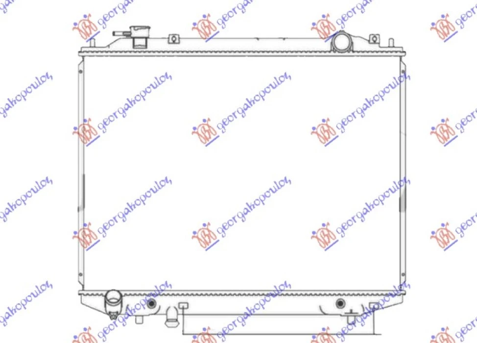 HLADNJAK MOTORA 2.5/3.0 TDCi DIZEL (AUTO) (450x635) (KOYO)