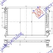 HLADNJAK MOTORA 2.7I 24v - 2.5TDi (MAN) (63x45x30) (NRF)