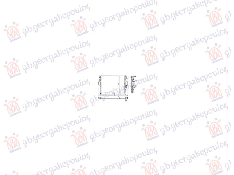 HLADNJAK MOTORA 2.8 DIZEL TDi (650x440x32) (MEHANICKI SPOJ) (VALEO)