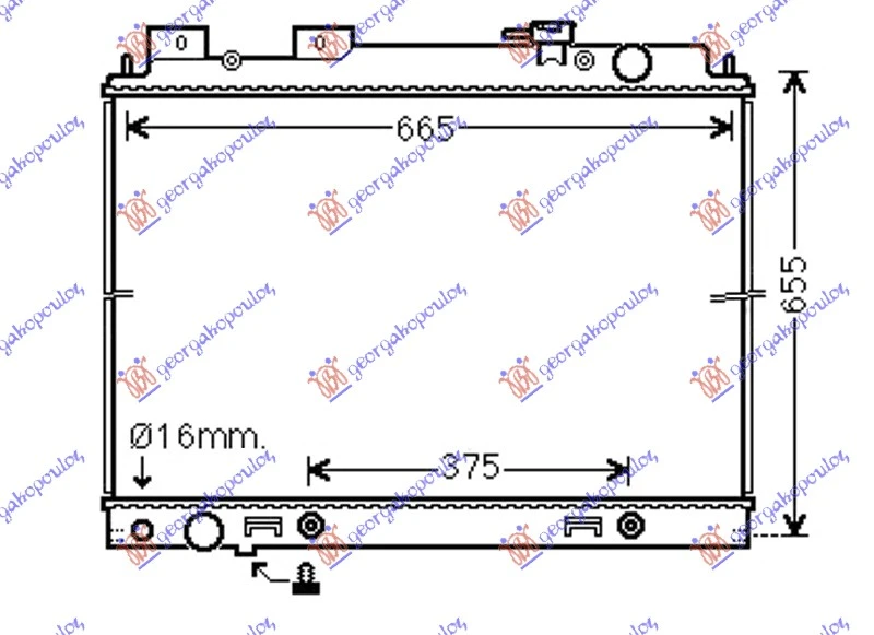 HLADNJAK MOTORA 3.0 dCi DIZEL (MAN/AUTO) (600x690x40) (KOYO)