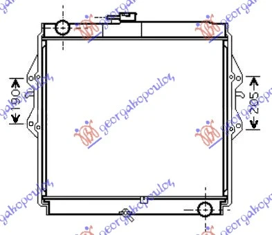 HLADNJAK MOTORA 3.0 T.DIZEL (550x525x36) (KOYO)