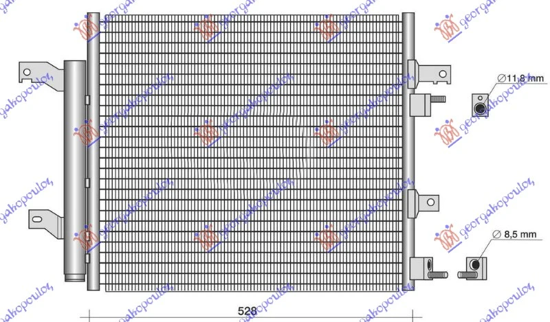 HLADNJAK MOTORA 3.0/5.0 BENZIN (525x447)