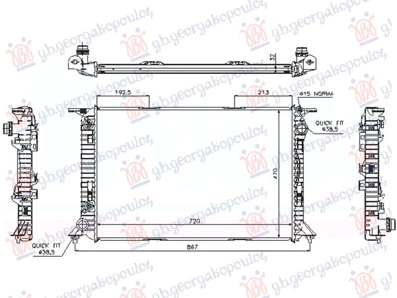 HLADNJAK MOTORA 4.2 BENZIN (RS) (720x470) (KOYO)