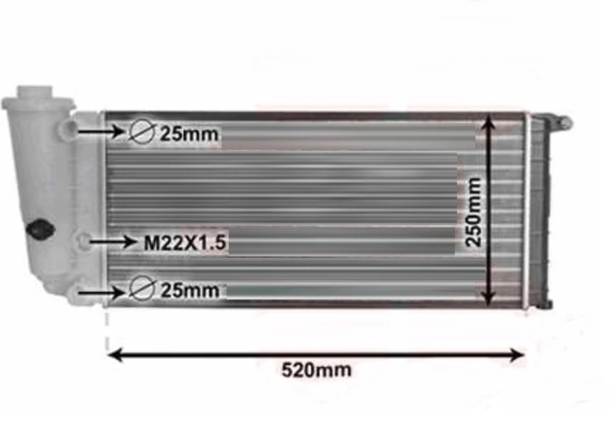 HLADNJAK MOTORA 750-900 1.0/1.1 (MAN/AUTO) (52x25) (NRF)
