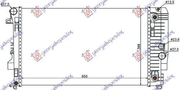 HLADNJAK MOTORA BENZIN-DIZEL (AUTO) (65x39.8) (VALEO)