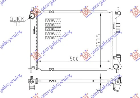 HLADNJAK MOTORA BENZIN (MAN) (+/-AC) (50x37.3) (NRF)