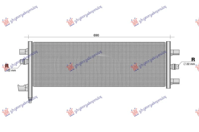 HLADNJAK MOTORA DODATNI 1.5 (225xe) HIBRID/BENZIN (650x280x16) (NISSENS)