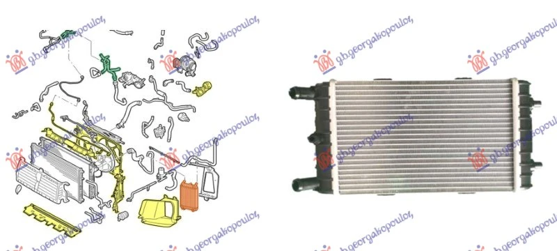 HLADNJAK MOTORA DODATNI 3.0 DIZEL/HIBRID (LEVA STRANA) (250x150x60) (NISSENS)